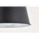Nota 1 Light 7.9 inch Black Wall Sconce Wall Light