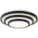 Helix 1 Light 19.38 inch Matte Black Flush Mount Ceiling Light