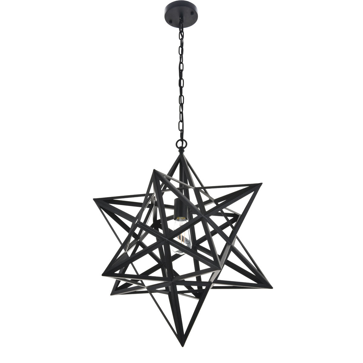 Nocturne 1 Light 24 inch Black Pendant Ceiling Light