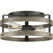 Gulliver 2 Light 14 inch Graphite Flush Mount Ceiling Light