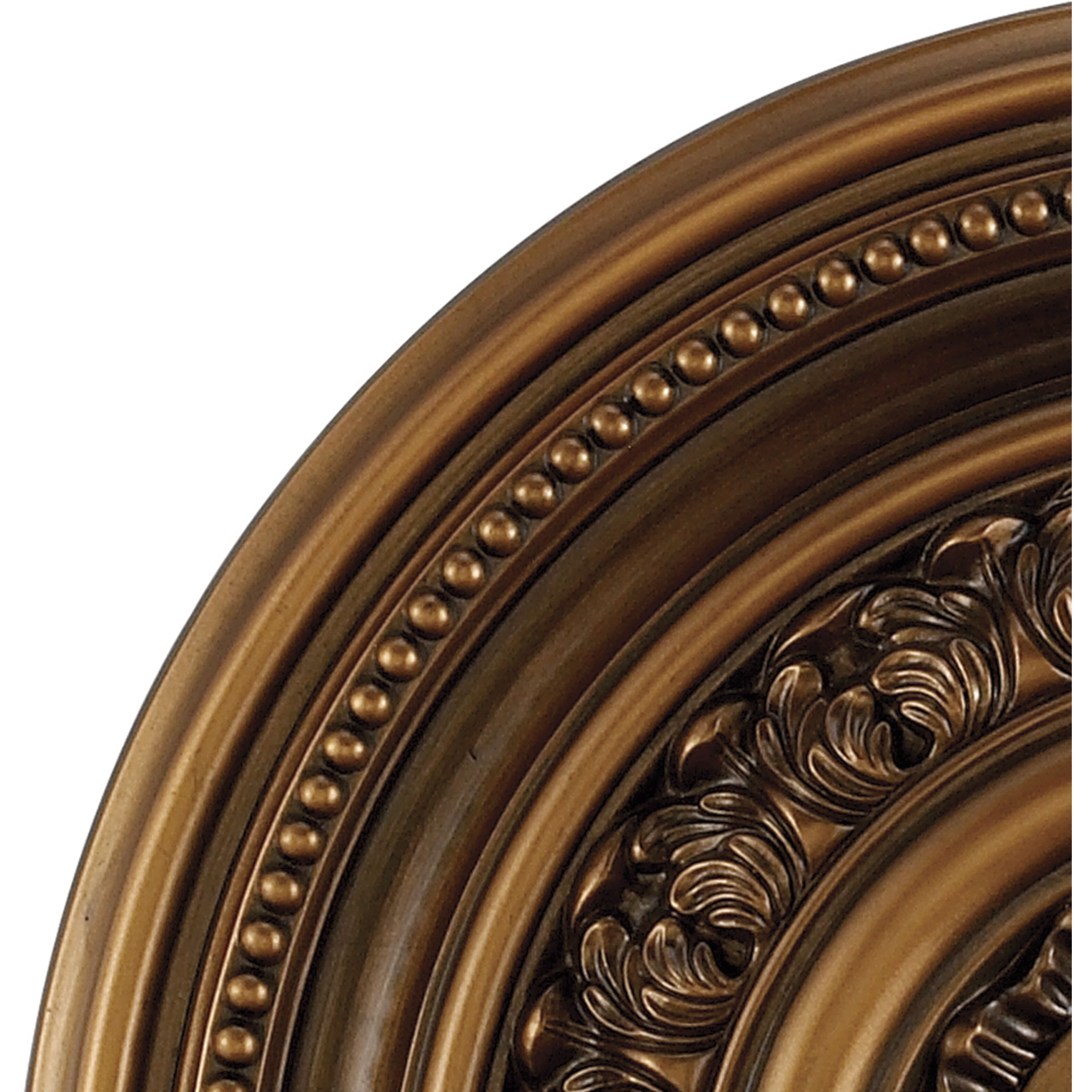 English Study Antique Bronze Medallion