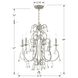 Ashton 6 Light 21.5 inch Olde Silver Chandelier Ceiling Light in Clear Hand Cut