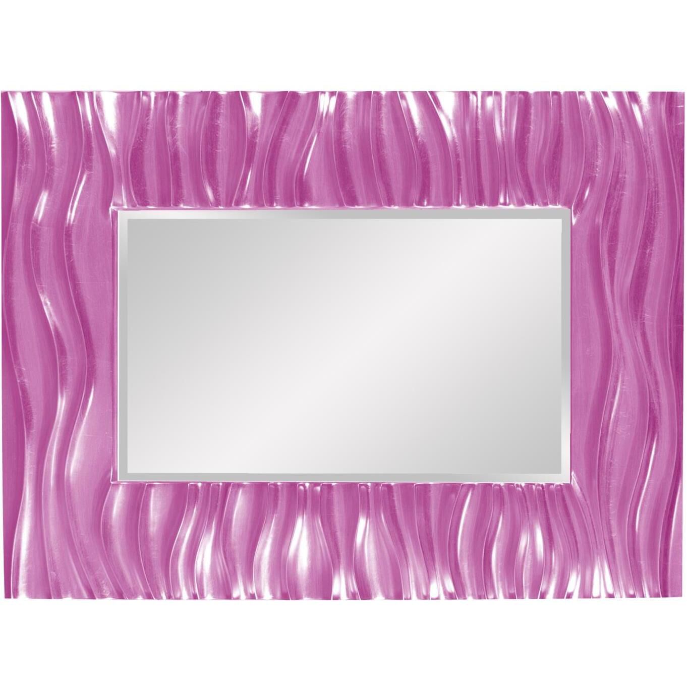 Zenith 39 X 31 inch Glossy Hot Pink Wall Mirror