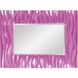 Zenith 39 X 31 inch Glossy Hot Pink Wall Mirror