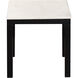 Parson 22 X 18 inch White Marble End Table