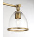 Wynnfrost 3 Light 24 inch Brushed Gold Vanity Wall Light