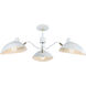 Droid 3 Light 34 inch White and Brushed Gold Ceiling Mount Ceiling Light