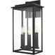 Kaysen 4 Light 21 inch Black Outdoor Wall Sconce