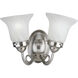 Bedford 2 Light 14.5 inch Brushed Nickel Bath Vanity Wall Light