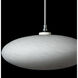 Clouds 1 Light 9.8 inch Sterling Mini Pendant Ceiling Light