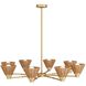 Ventura 8 Light 37.5 inch Natural Chandelier Ceiling Light