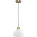 Garris 1 Light 8 inch Vintage Brass Mini Pendant Ceiling Light
