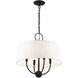 Ridgecrest 4 Light 18 inch Black Pendant Chandelier Ceiling Light