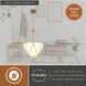 Burnett 3 Light 15.75 inch Muted Brass Pendant Ceiling Light