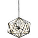 Marcia 8 Light 24 inch Matte Black and French Gold Pendant Ceiling Light