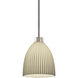 Porcelina LED 18 inch Brushed Nickel Pendant Ceiling Light