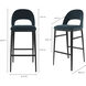 Roger 42 inch Blue Barstool