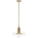 Stockholm LED 16 inch Champagne Gold Convertible Pendant Ceiling Light