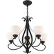 Brookside 5 Light 26 inch Black Chandelier Ceiling Light