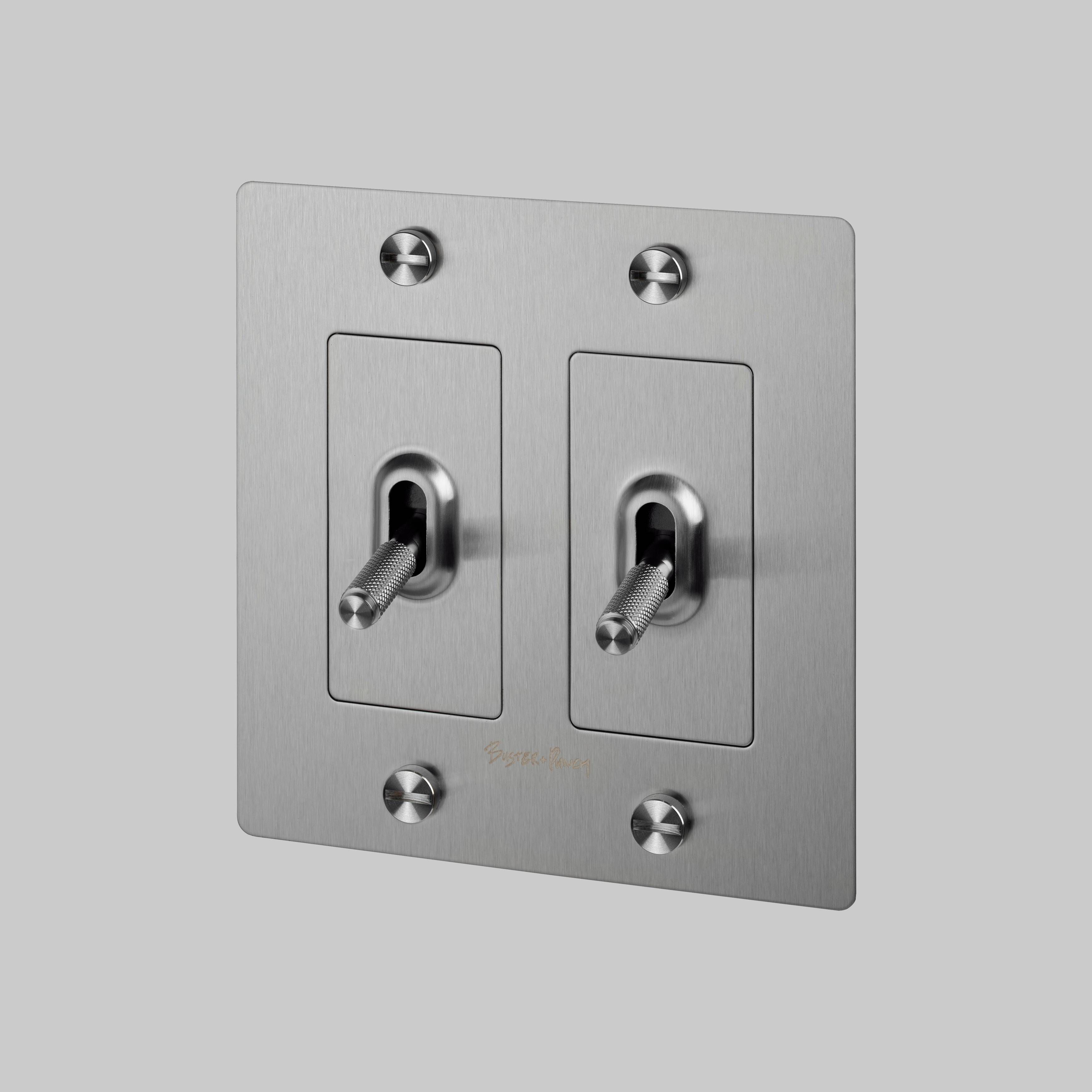 2G Toggle 120-277 Steel Light Switch