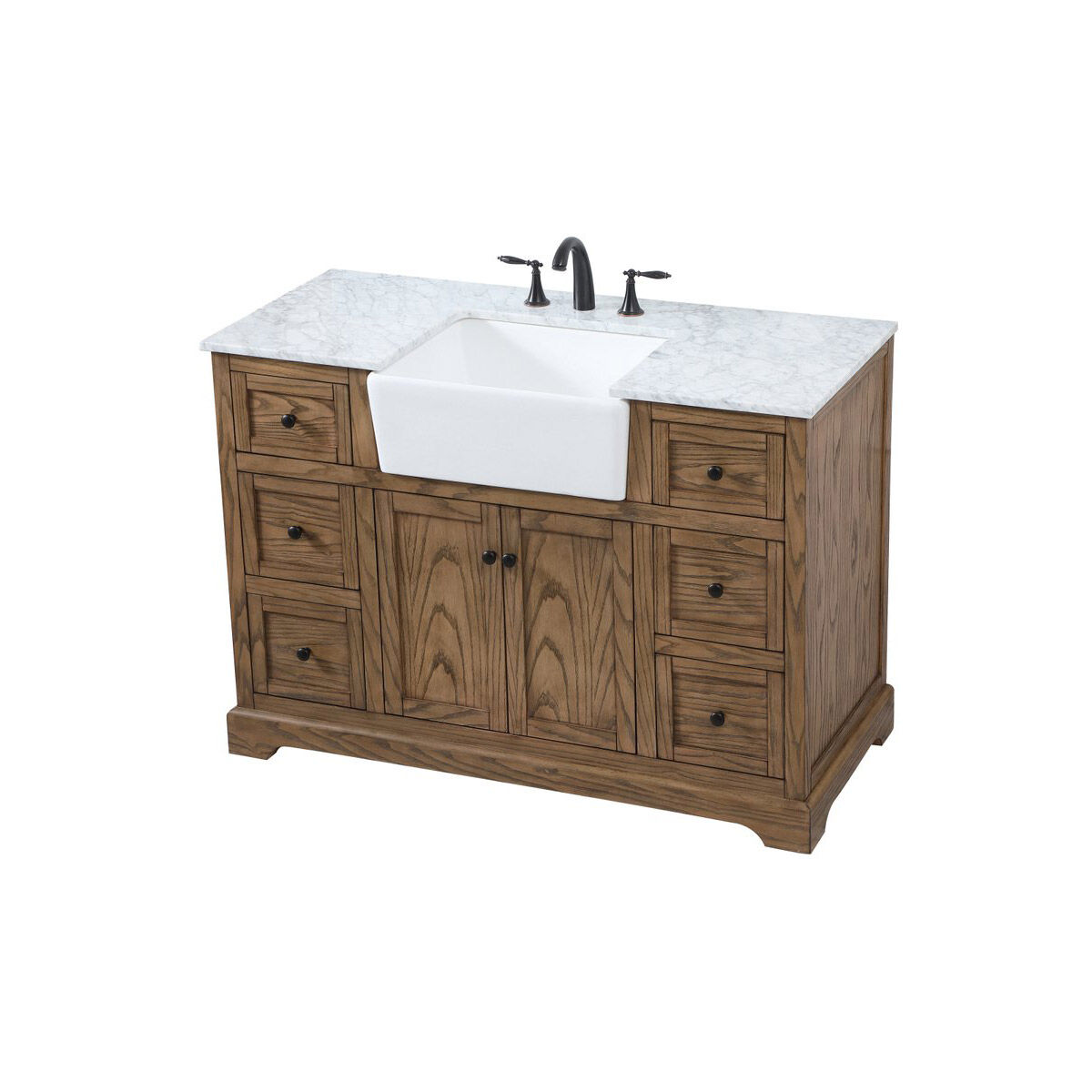 Franklin 48 X 22 X 35 inch Driftwood Bathroom Vanity Cabinet