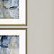 Abstract Blue and Yellow and Brown and Gray Framed Art