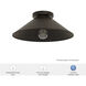 Skyflow 1 Light 14 inch Matte Bronze Outdoor Flush Mount, Medium