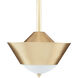 Pepys 1 Light 12 inch Brushed Brass Pendant Ceiling Light