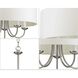 Victor 5 Light 21.63 inch Brushed Nickel Chandelier Ceiling Light
