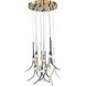 Featherly 13 Light 20 inch Light Gold Pendant Ceiling Light