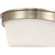Strayhan 2 Light 13 inch Modern Gold Flush Mount Ceiling Light