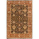 Timeless 102 X 66 inch Camel, Dark Brown, Aqua Rug