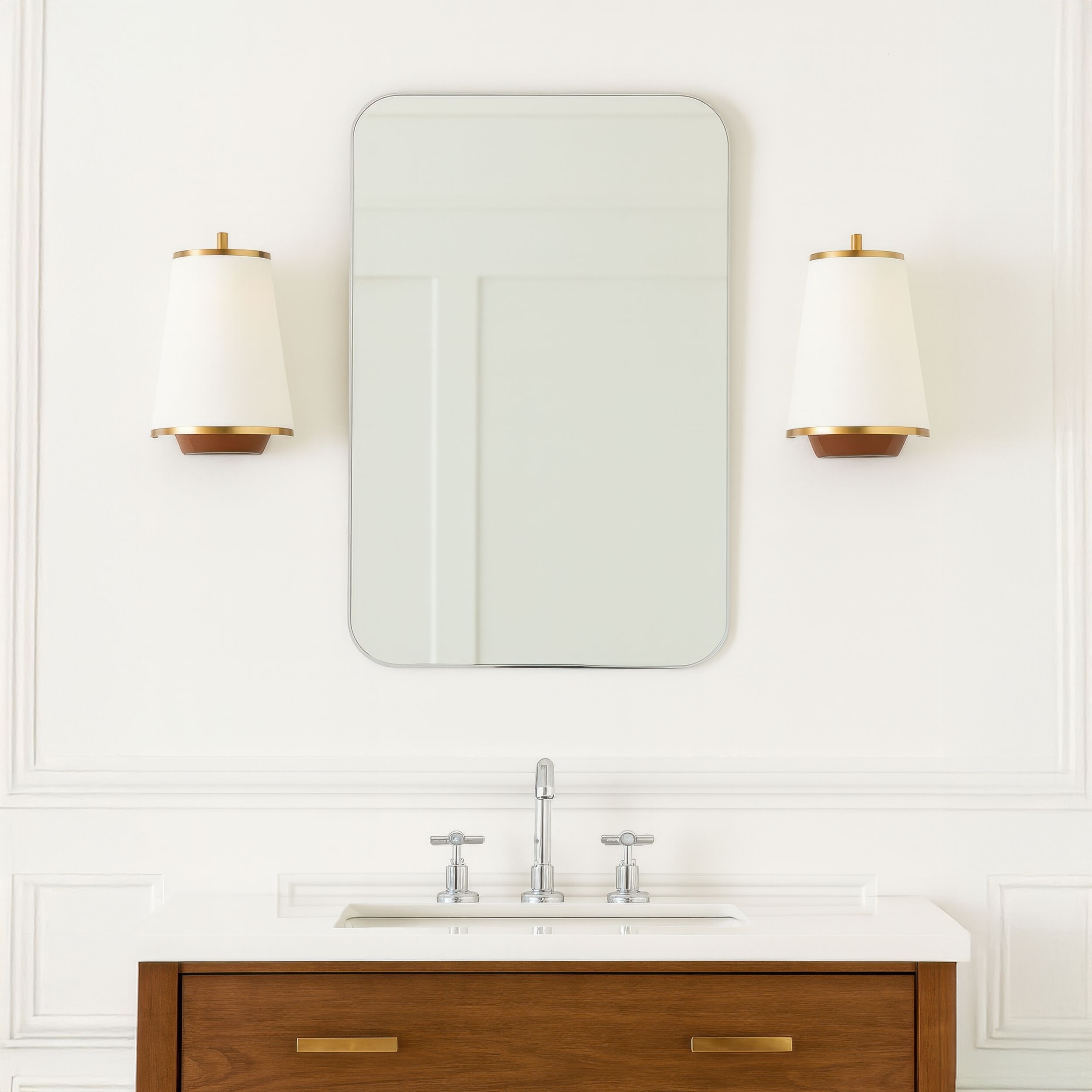 Desert Flyer 2 Light 10 inch Satin Brass with Medium Walnut Wall Sconce Wall Light