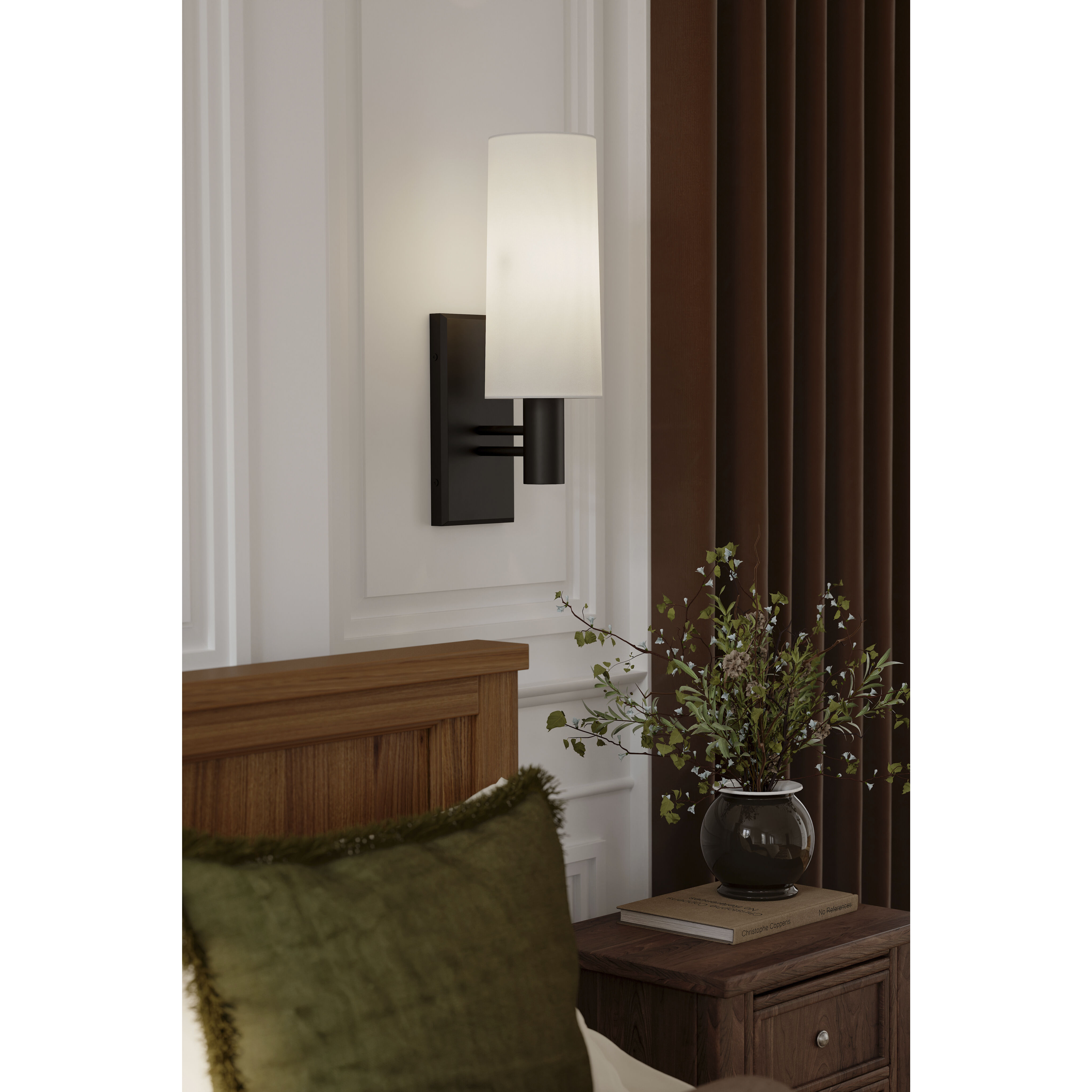 Draxen 1 Light 5.5 inch Dark Bronze Wall Sconce Wall Light