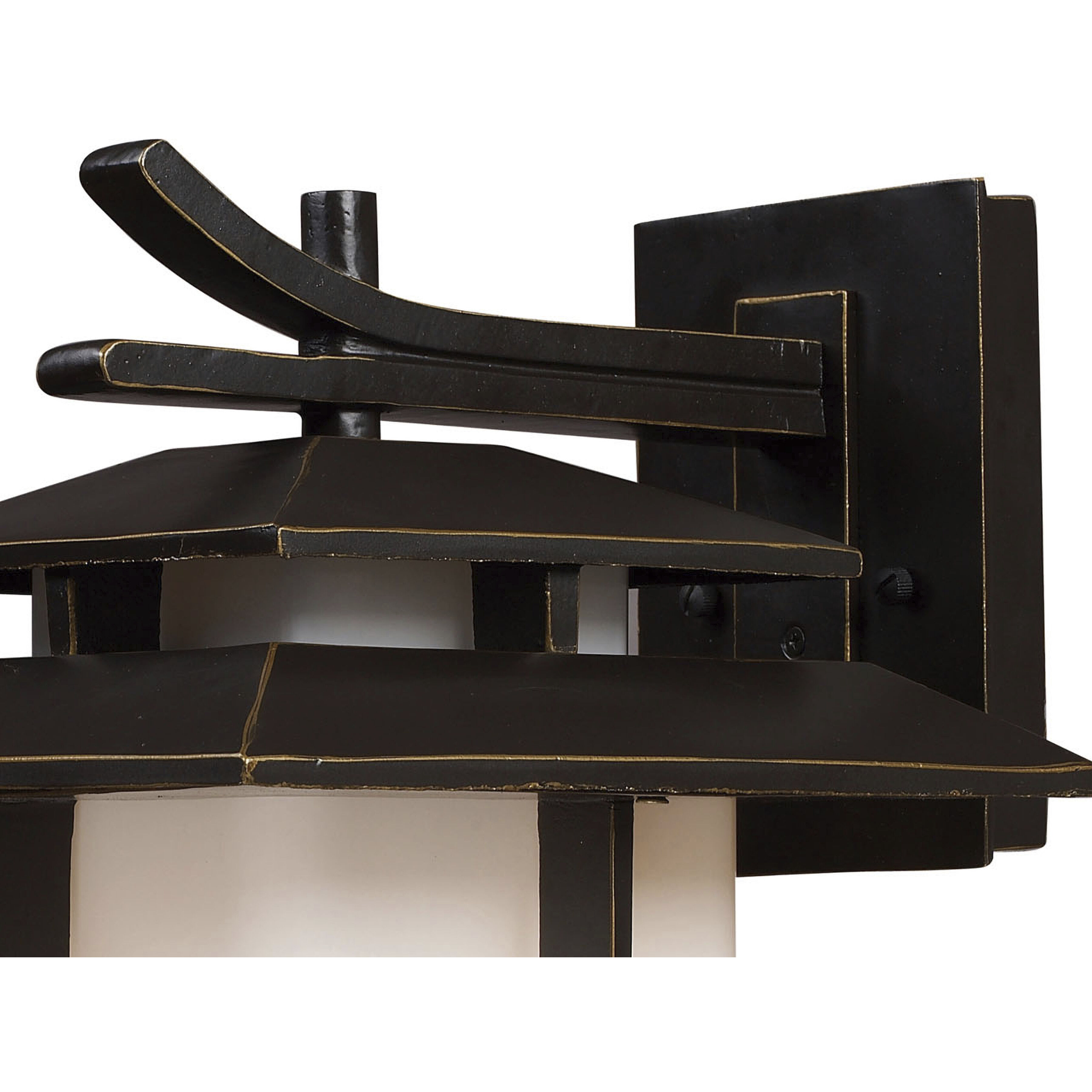 Kanso 1 Light 13 inch Aged Bronze Outdoor Wall Sconce