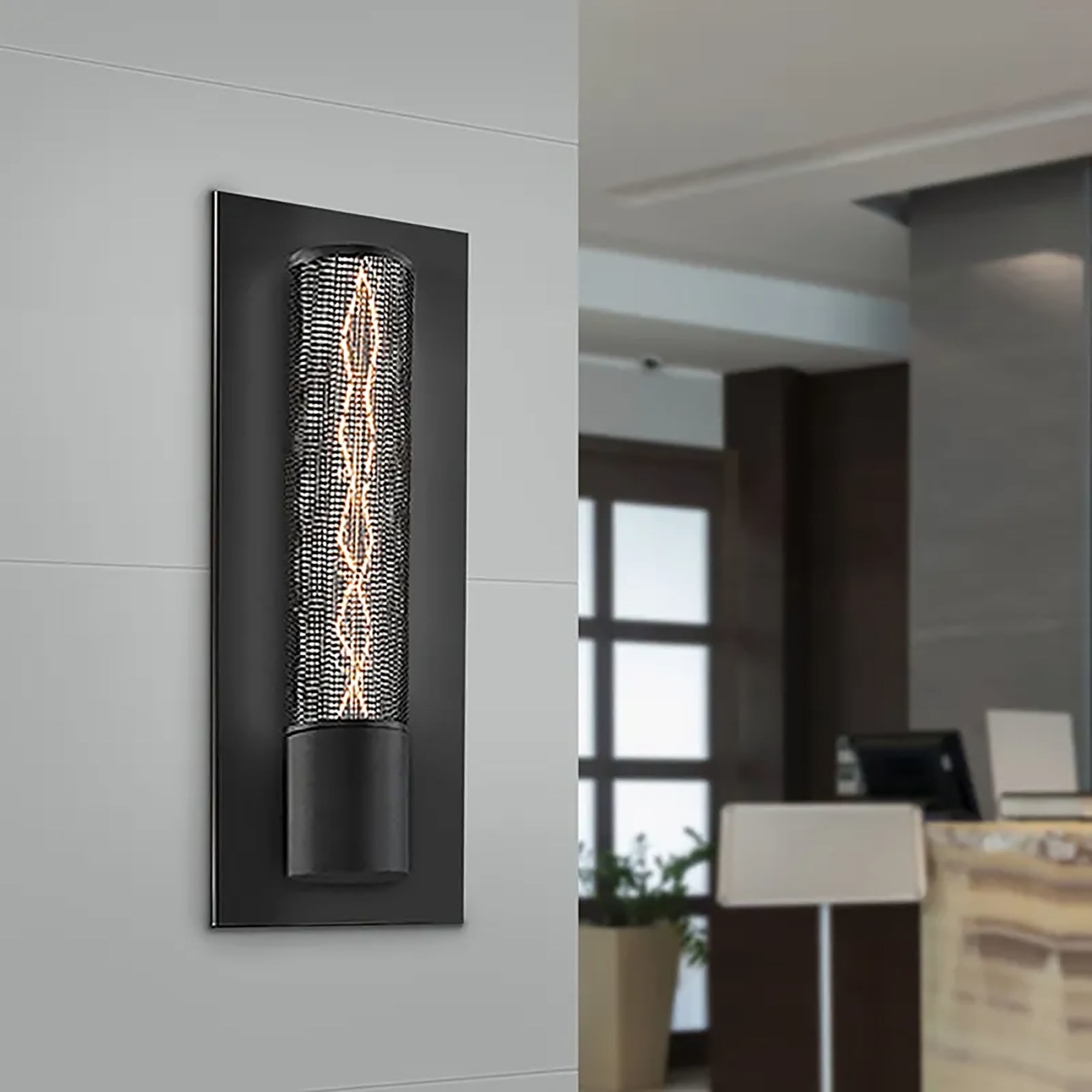 Urban Edge 1 Light 5 inch Textured Black ADA Sconce Wall Light