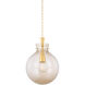 Benita 1 Light 15.75 inch Aged Brass Pendant Ceiling Light