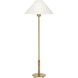 J. Randall Powers Hackney 31.75 inch 40 watt Hand-Rubbed Antique Brass Buffet Lamp Portable Light in Linen