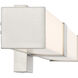 Vantage LED Brushed Nickel Wall Sconce Wall Light, Square
