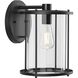 Gunther 1 Light 11.5 inch Matte Black Wall Lantern