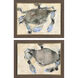 The Maryland Crab Blue and Beige and Green Framed Art