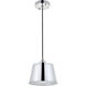 Nota 1 Light 7.9 inch Chrome Pendant Ceiling Light