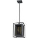 Infinity 3 Light 8 inch Misty Charcoal Pendant Ceiling Light
