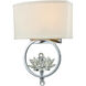 Evelyn 2 Light 11 inch Polished Chrome Wall Sconce Wall Light