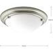 Eclipse 2 Light 15.25 inch Brushed Nickel Flush Mount Ceiling Light