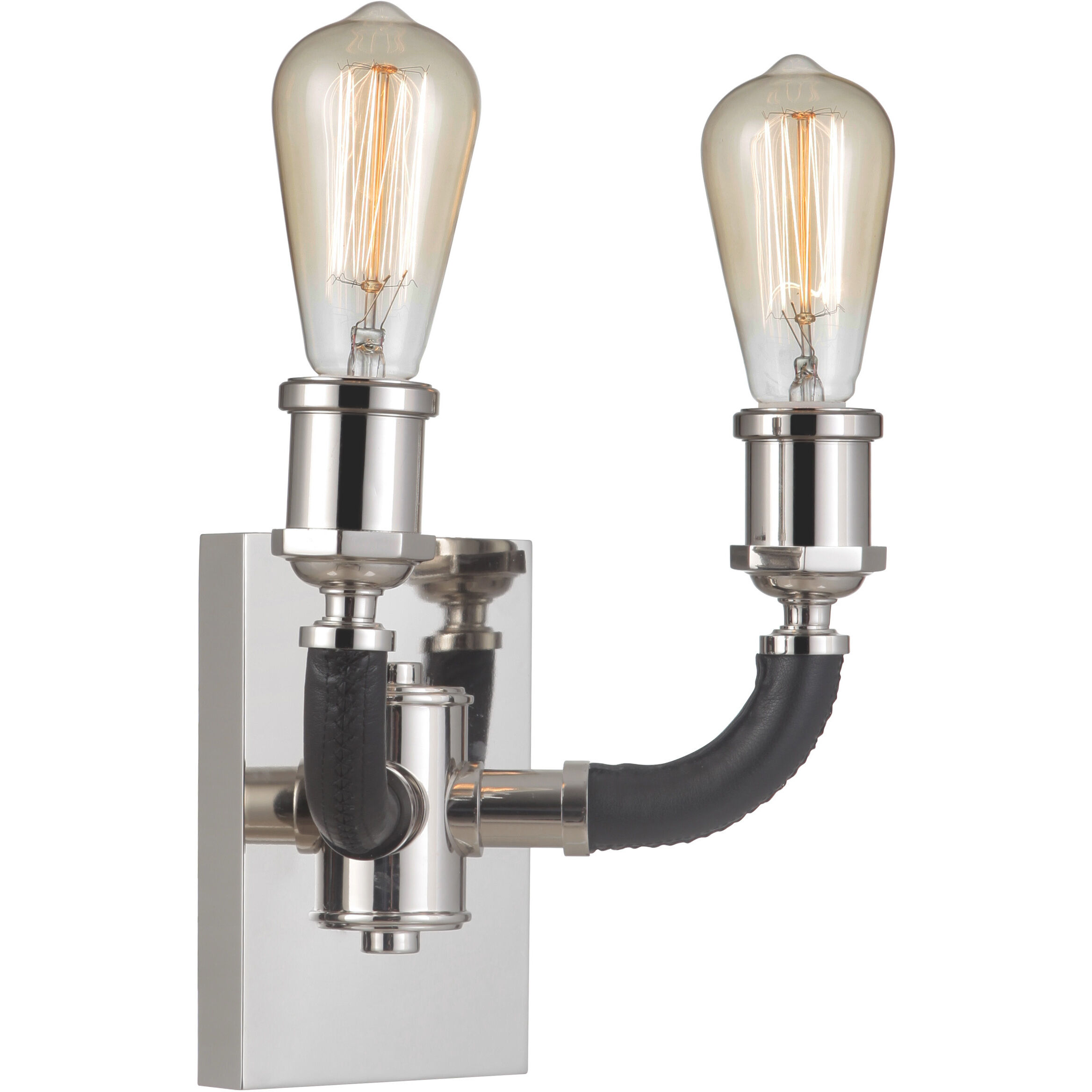 Gallery Huxley 2 Light 13 inch Polished Nickel Wall Sconce Wall Light