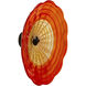 Merida Orange Art Glass Wall Decor