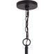 Estelle LED 26.75 inch Natural Brass and Matte Black Pendant Ceiling Light