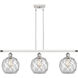 Ballston Farmhouse Rope LED 36 inch White and Polished Chrome Island Light Ceiling Light in Clear Glass with White Rope, Ballston