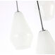 Gene 3 Light 17.3 inch Chrome Pendant Ceiling Light